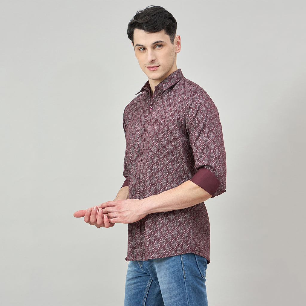 Duke Urban Men Full Sleeve Cotton Shirt (SDO6PRIB)