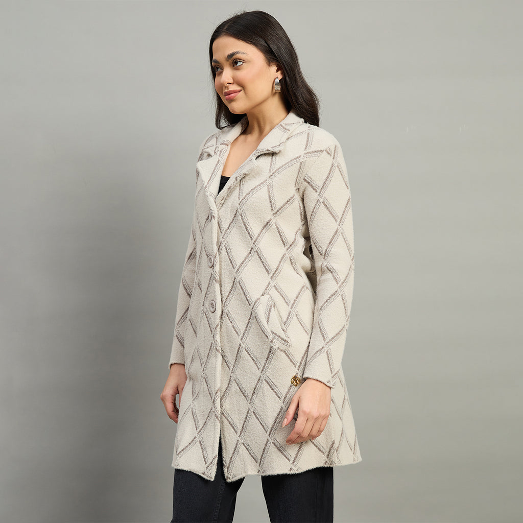 Duke Urban Women Full Sleeve Self Design Sweater (SDS1320)