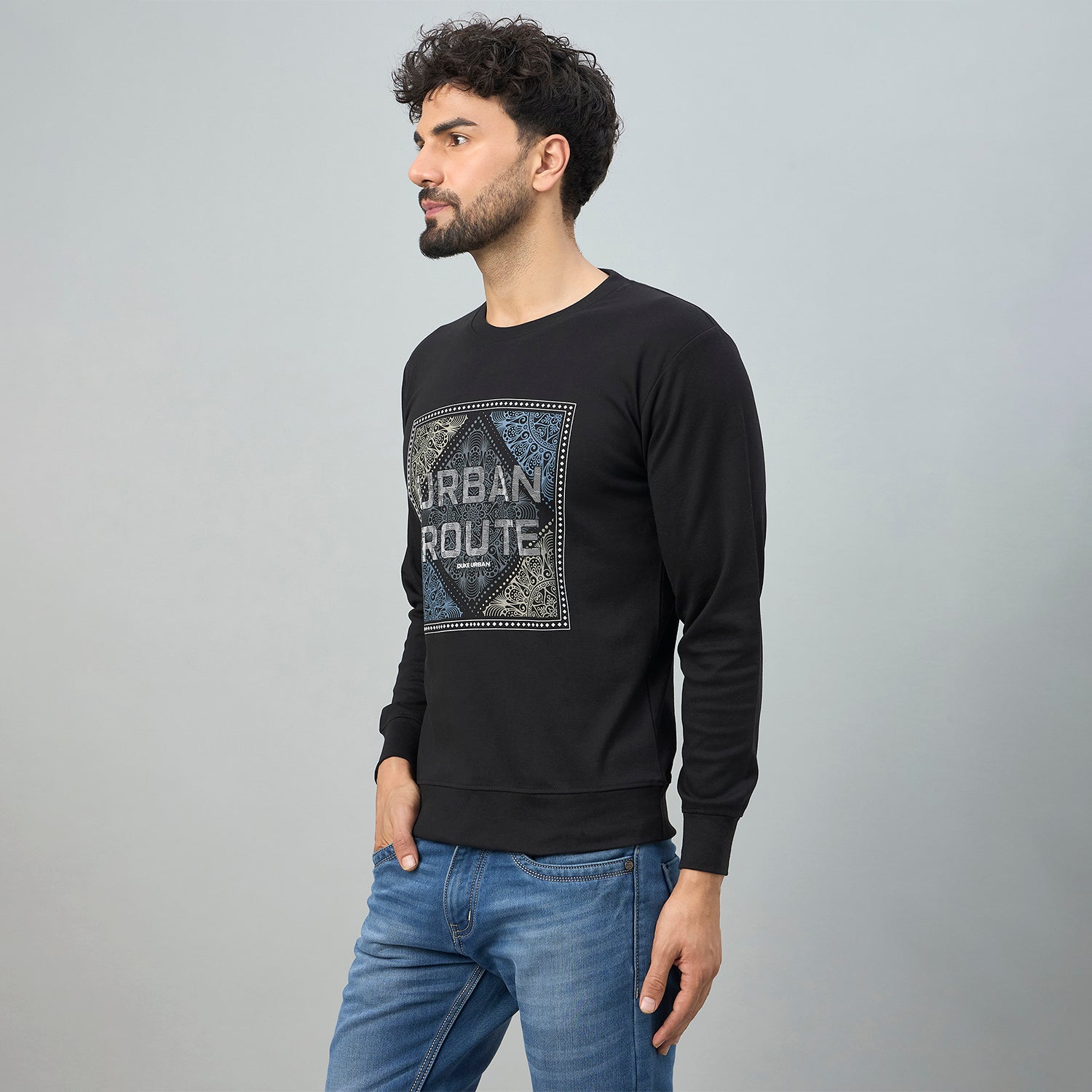 Duke Urban Men Round Neck Regular Sweatshirt (LF6419)