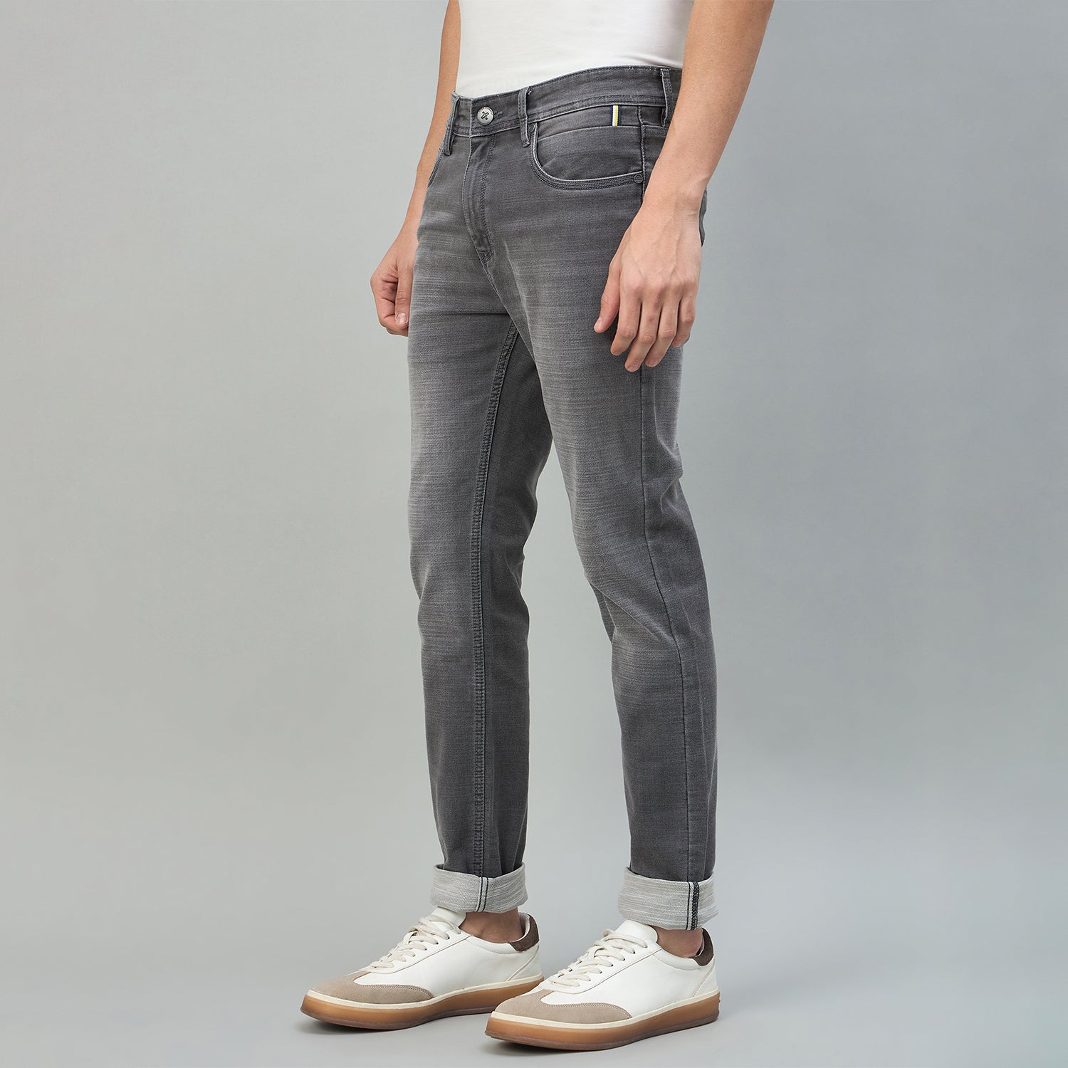 Duke Urban Men Narrow Bottom Mid-Rise Light Fade Stretchable Jeans (SDD5948N)