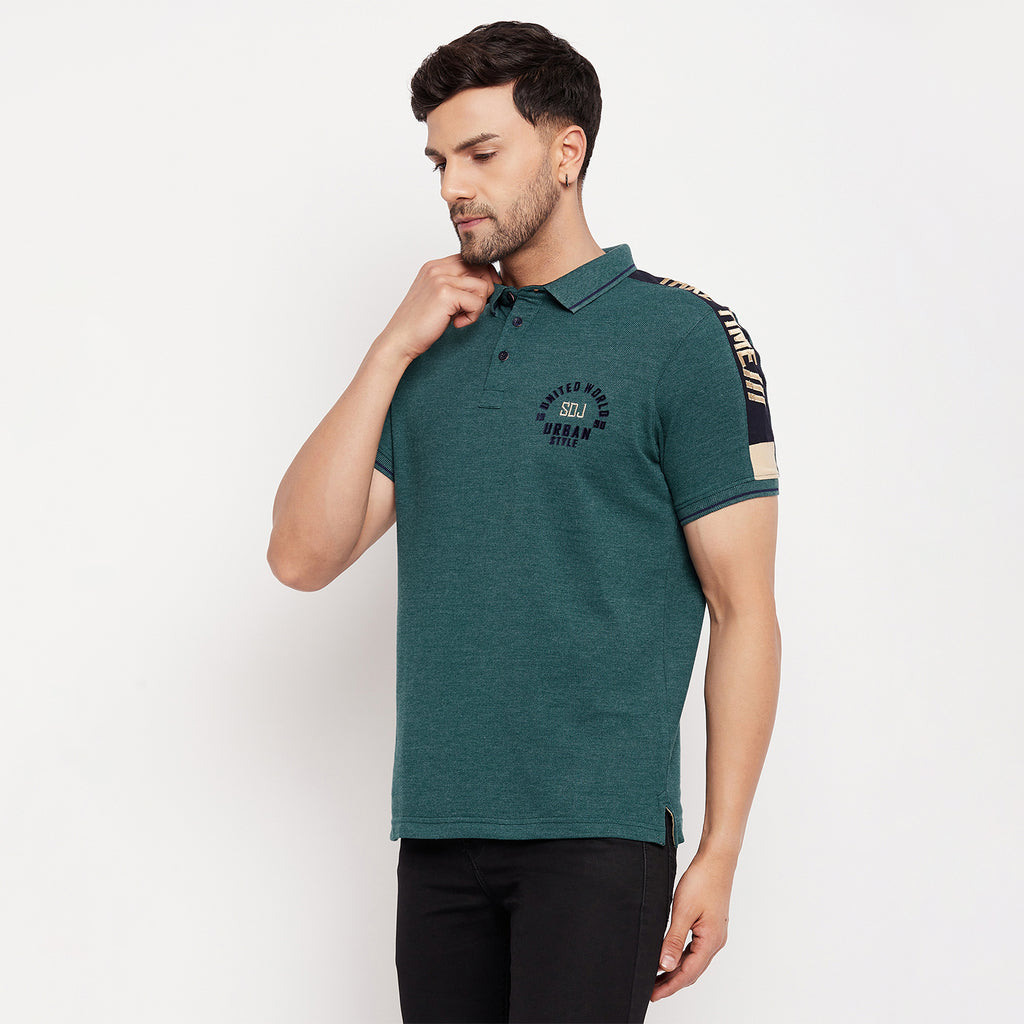 Duke Stardust Men Half Sleeve Polo Neck Cotton T-shirt (LF5778)