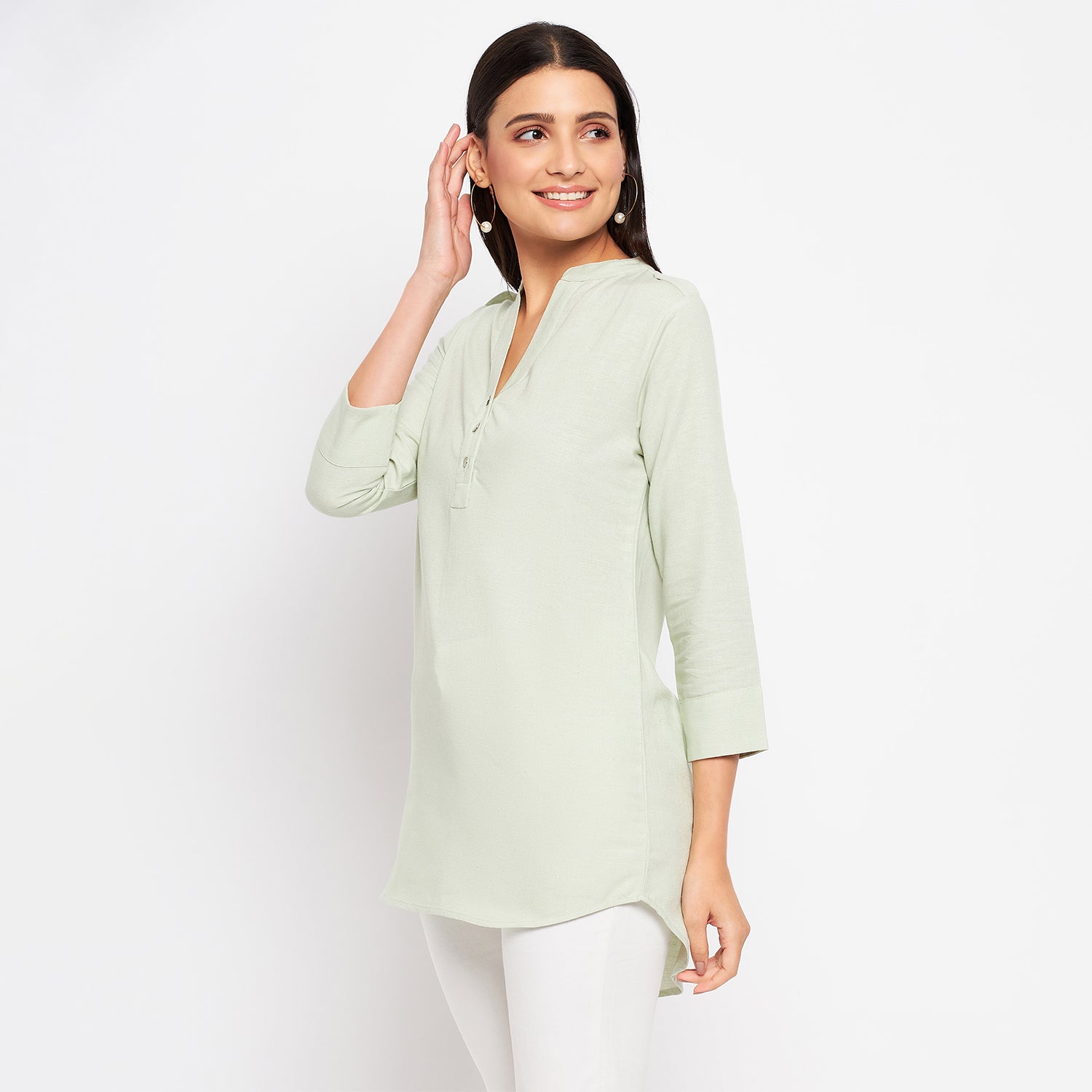 Duke Urban Women 3/4 Sleeve Solid Tunic (SDX4110)