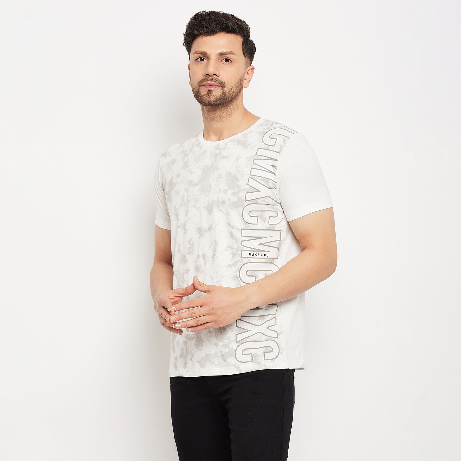 Duke Stardust Men Half Sleeve Polo Neck Cotton T-shirt (LF5888)