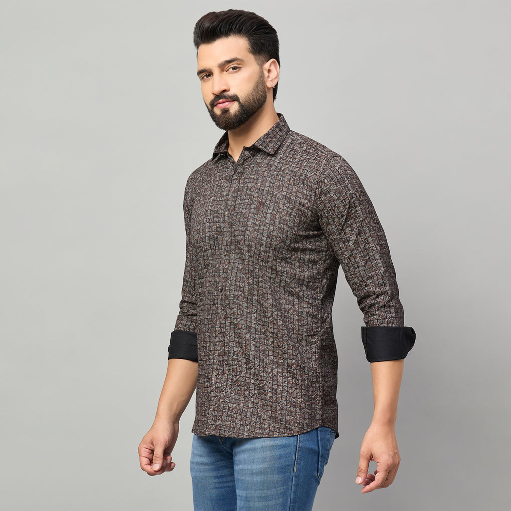 Duke Urban Men Full Sleeve Cotton Shirt (SDO8PRAL)