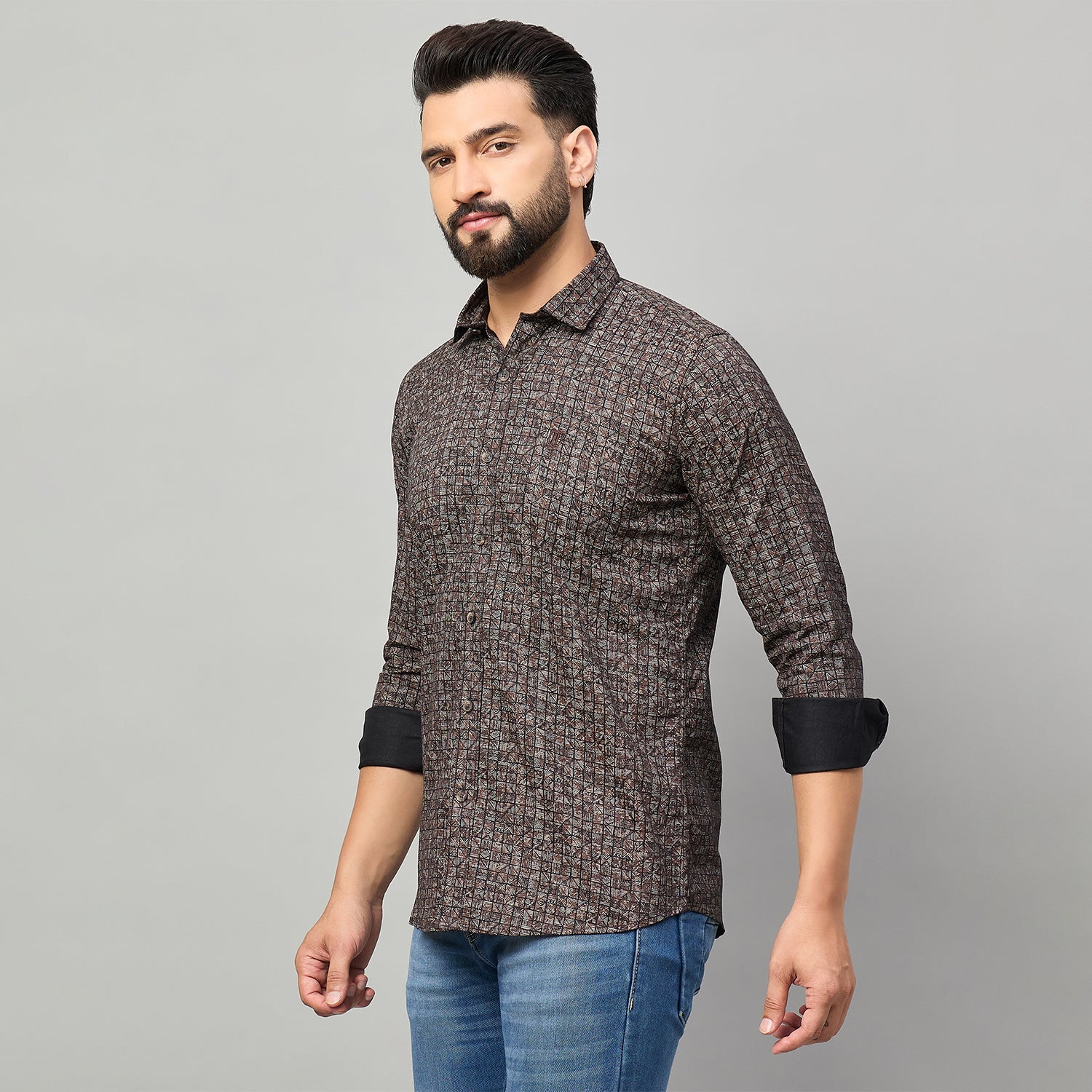 Duke Urban Men Full Sleeve Cotton Shirt (SDO8PRAL)