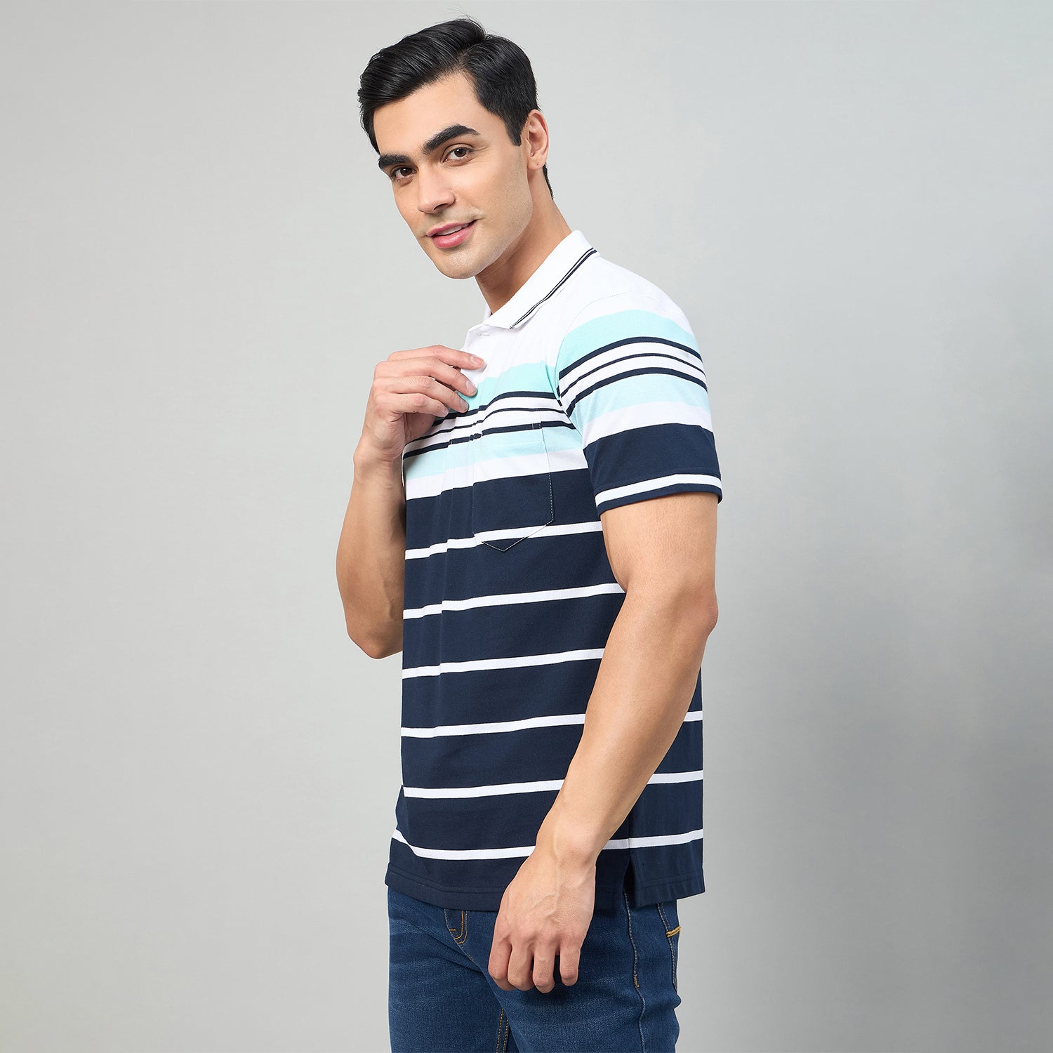 Duke Men Half Sleeve Cotton Regualr Fit Casual T-shirt (MLF1181)