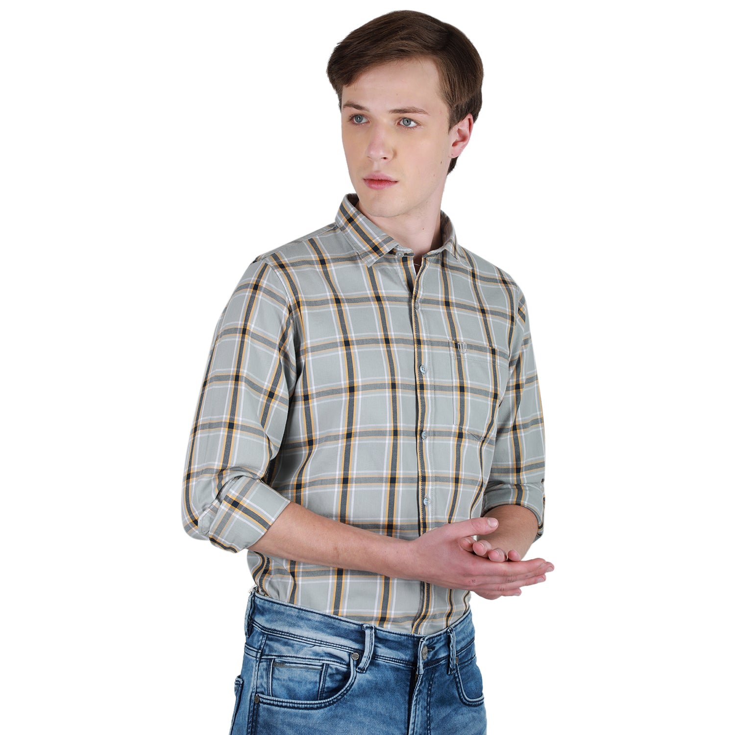 Duke Stardust Men Full Sleeve Cotton Shirt (SD7CKTNQ)