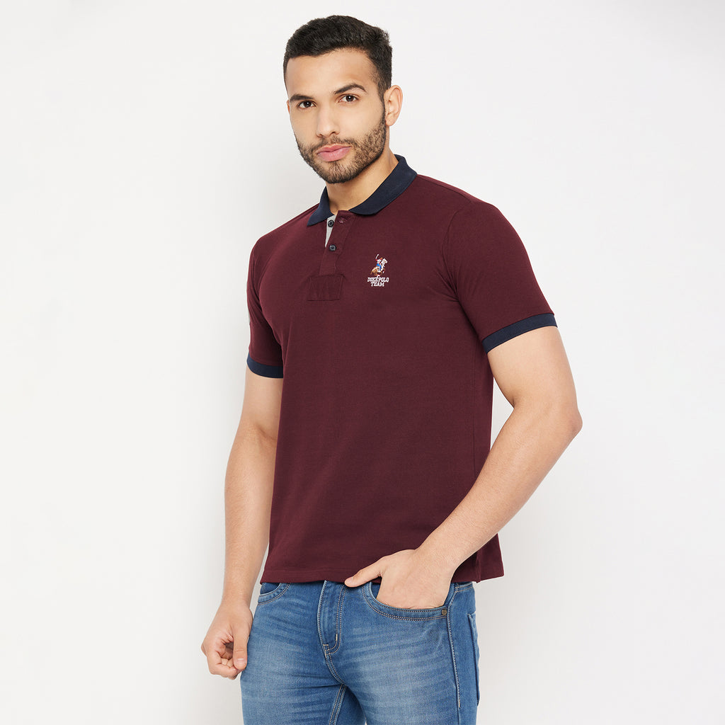 Duke Stardust Men Half Sleeve Polo Neck Cotton T-shirt (1152)