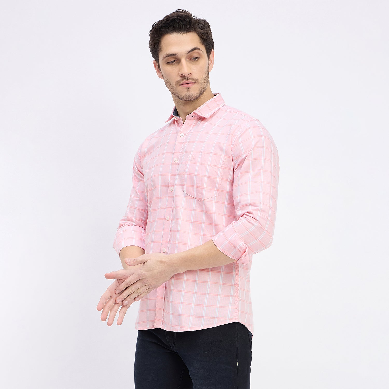 Duke Urban Men Full Sleeve Cotton Shirt (SDO8CKAC)