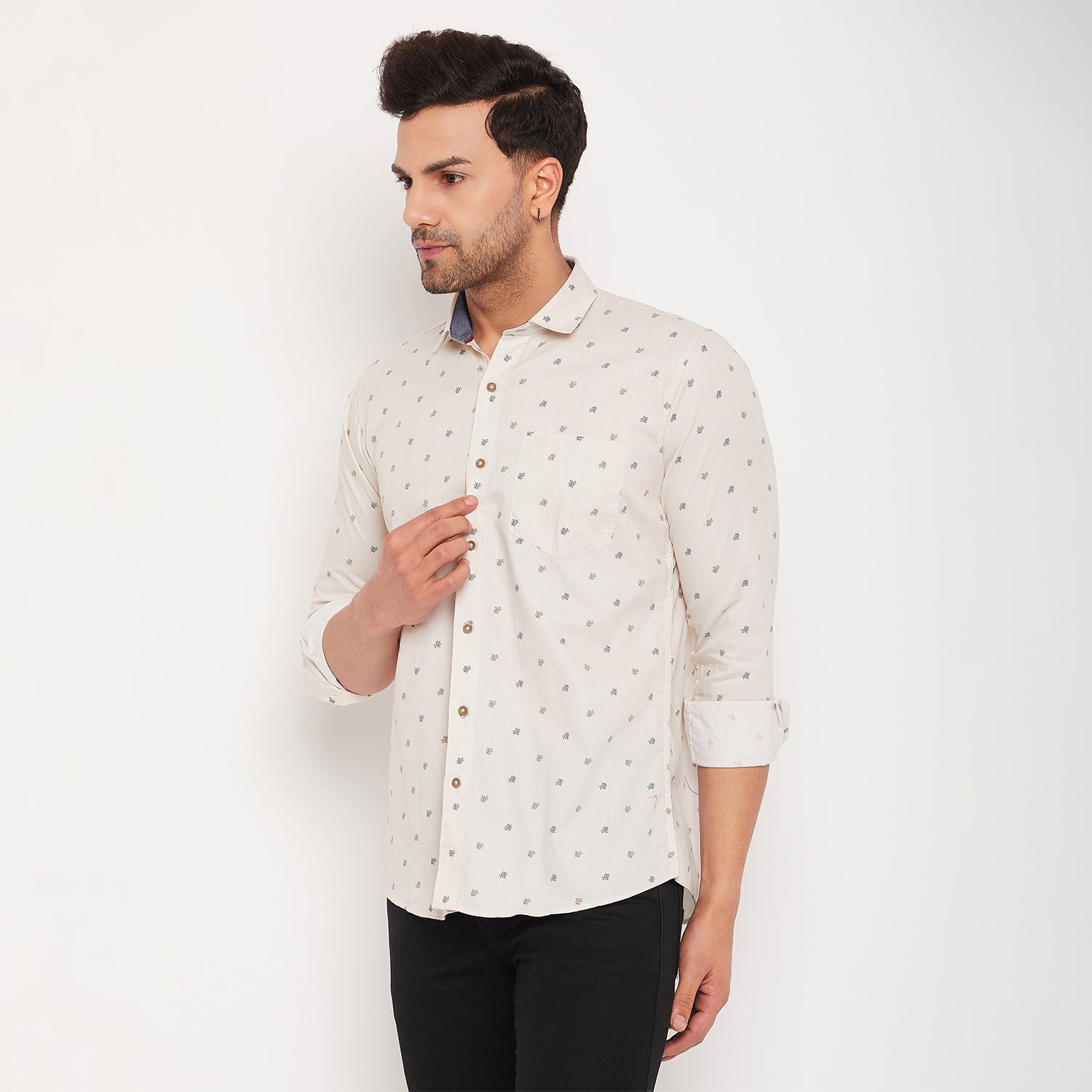 Duke Stardust Men Full Sleeve Cotton Shirt (SDO8PRT)