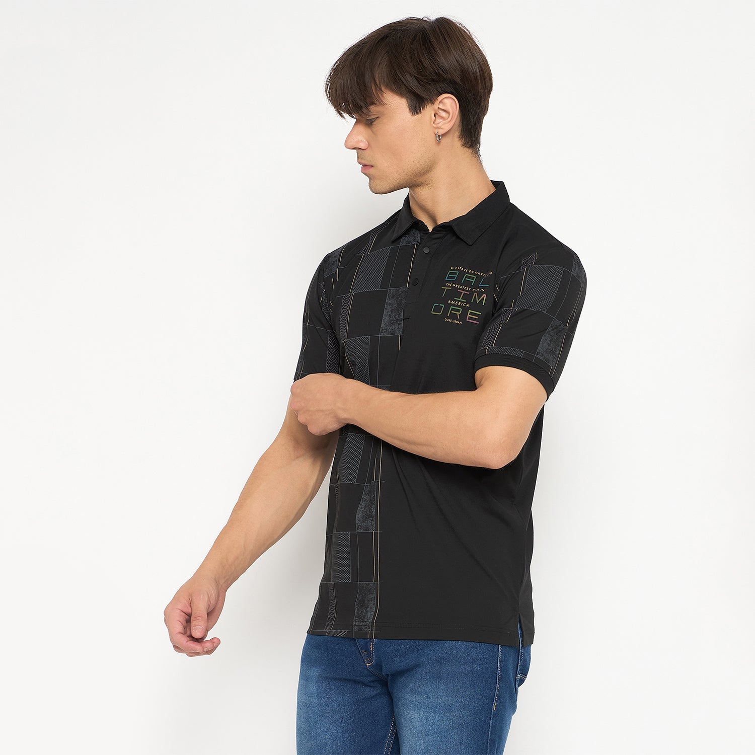 Duke Urban Men Half Sleeve Cotton T-shirt (LF7176)