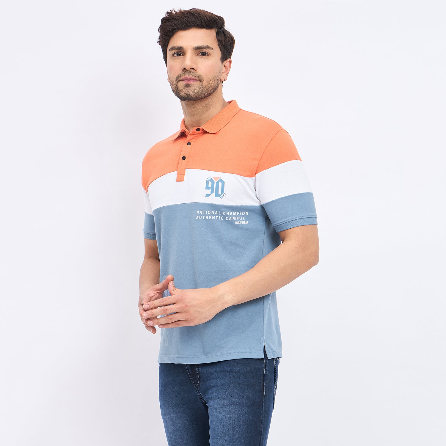 Duke Stardust Men Half Sleeve Cotton T-shirt (LF7173)