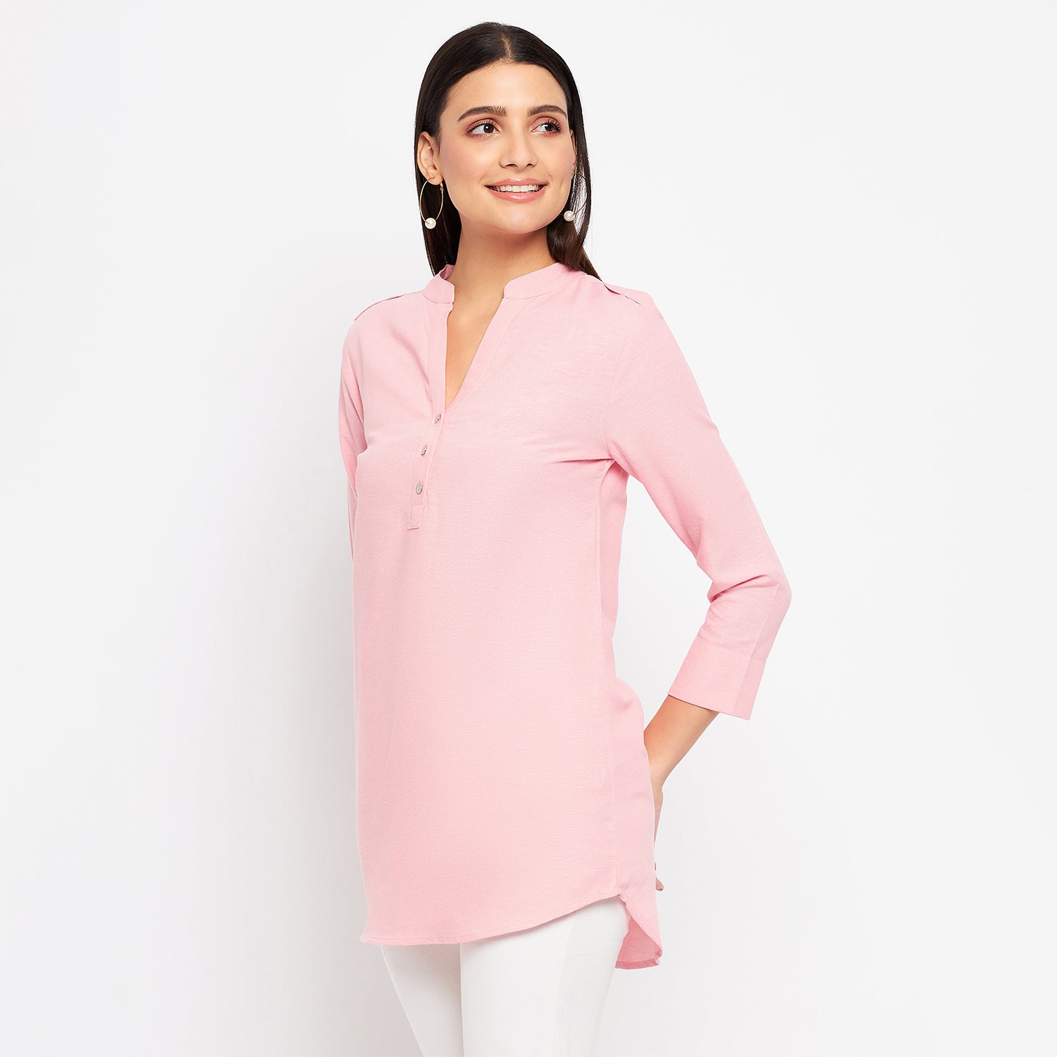 Duke Urban Women 3/4 Sleeve Solid Tunic (SDX4110)