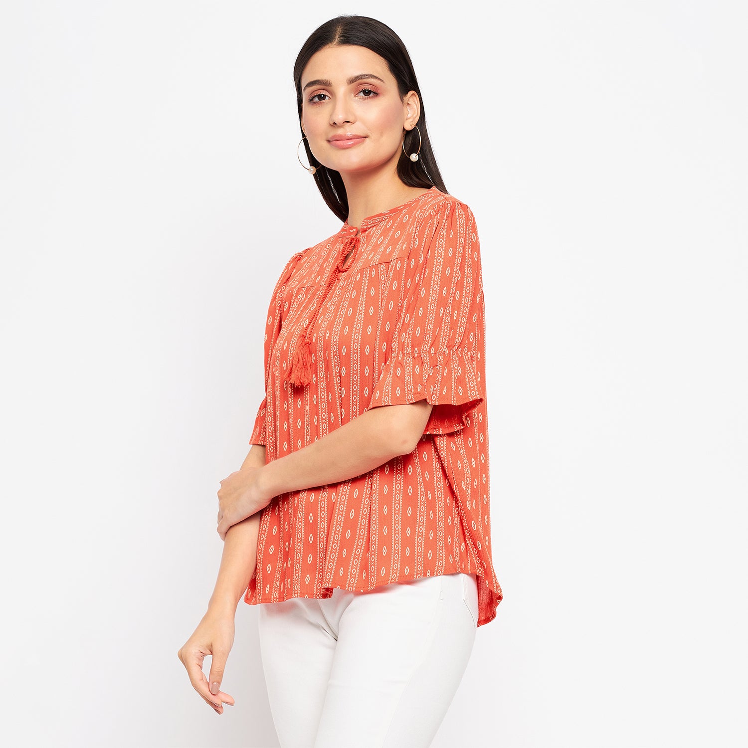 Duke Stardust Women Half Sleeve Printed Tunic (SDX4108)