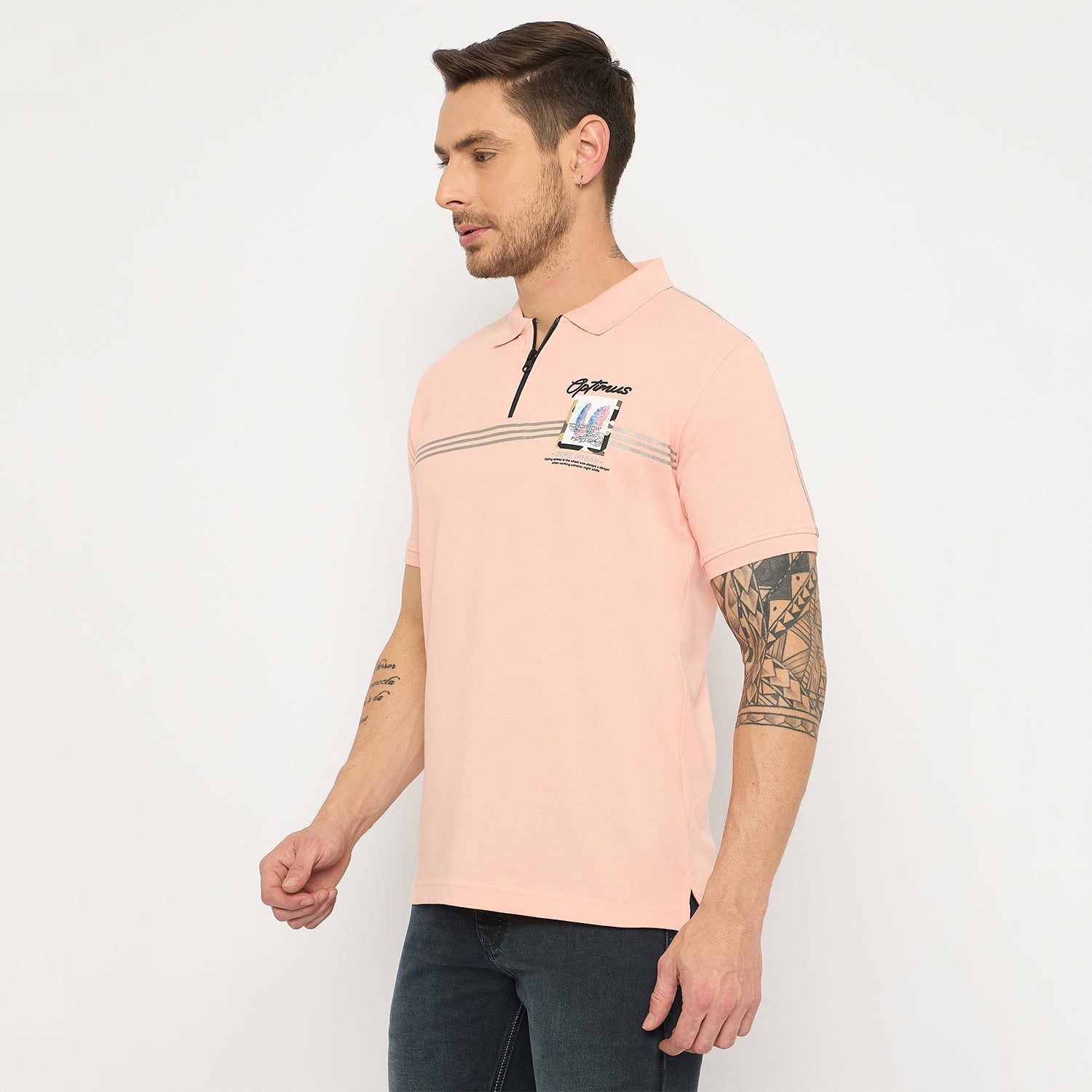 Duke Urban Men Half Sleeve Cotton Tshirt (LF7401)