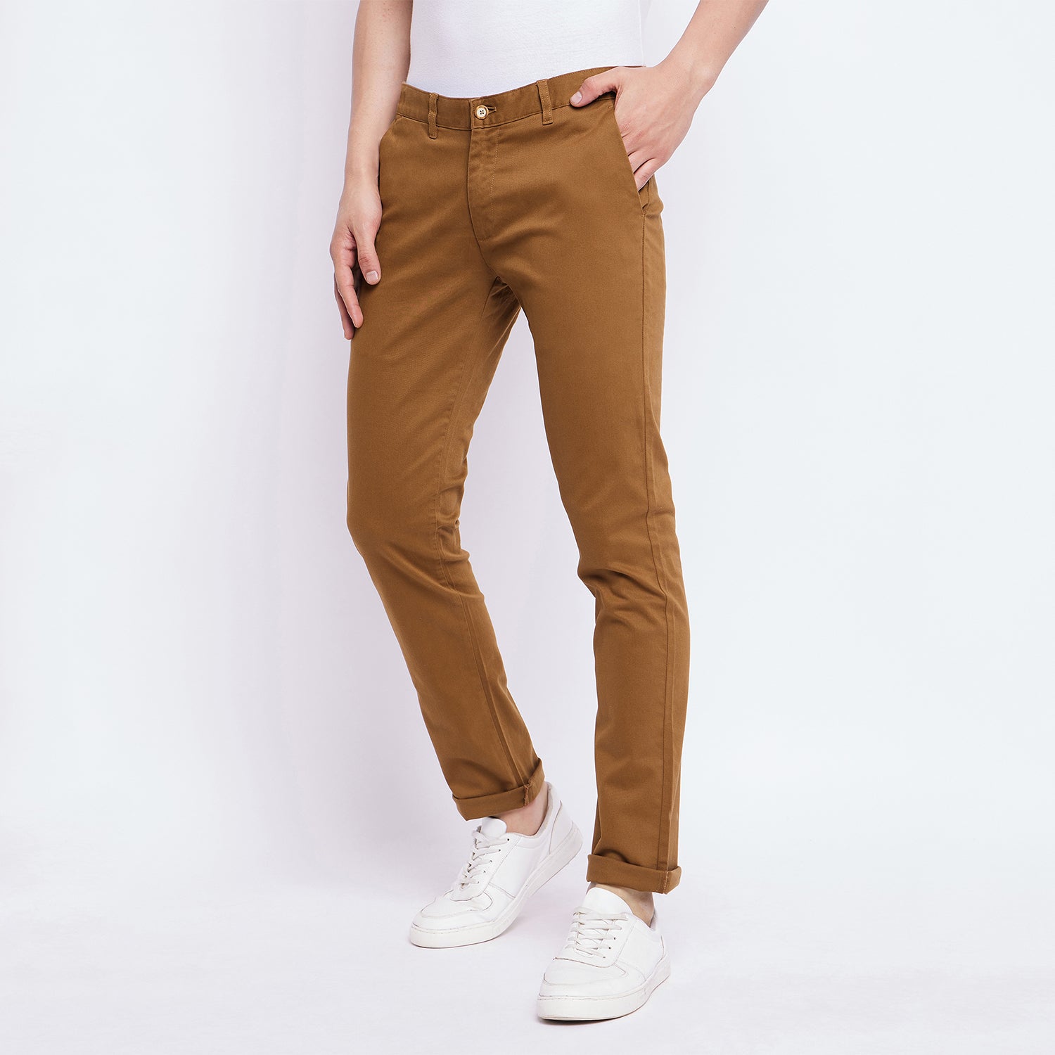 Duke Urban Men Solid Cotton Trousers (SDT4525R)