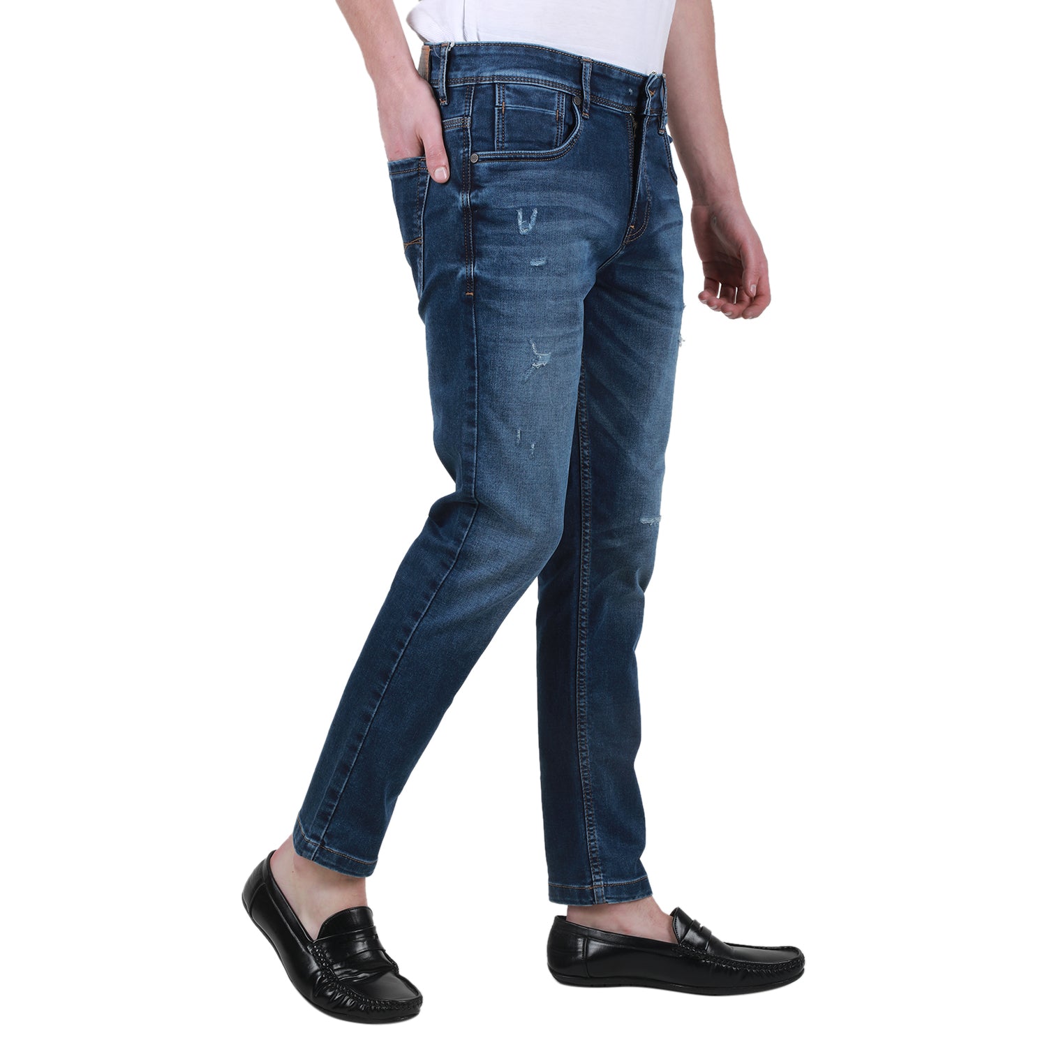 Duke Urban Men Stretchable Ankle Length Slim Fit Jeans (SDD5460)