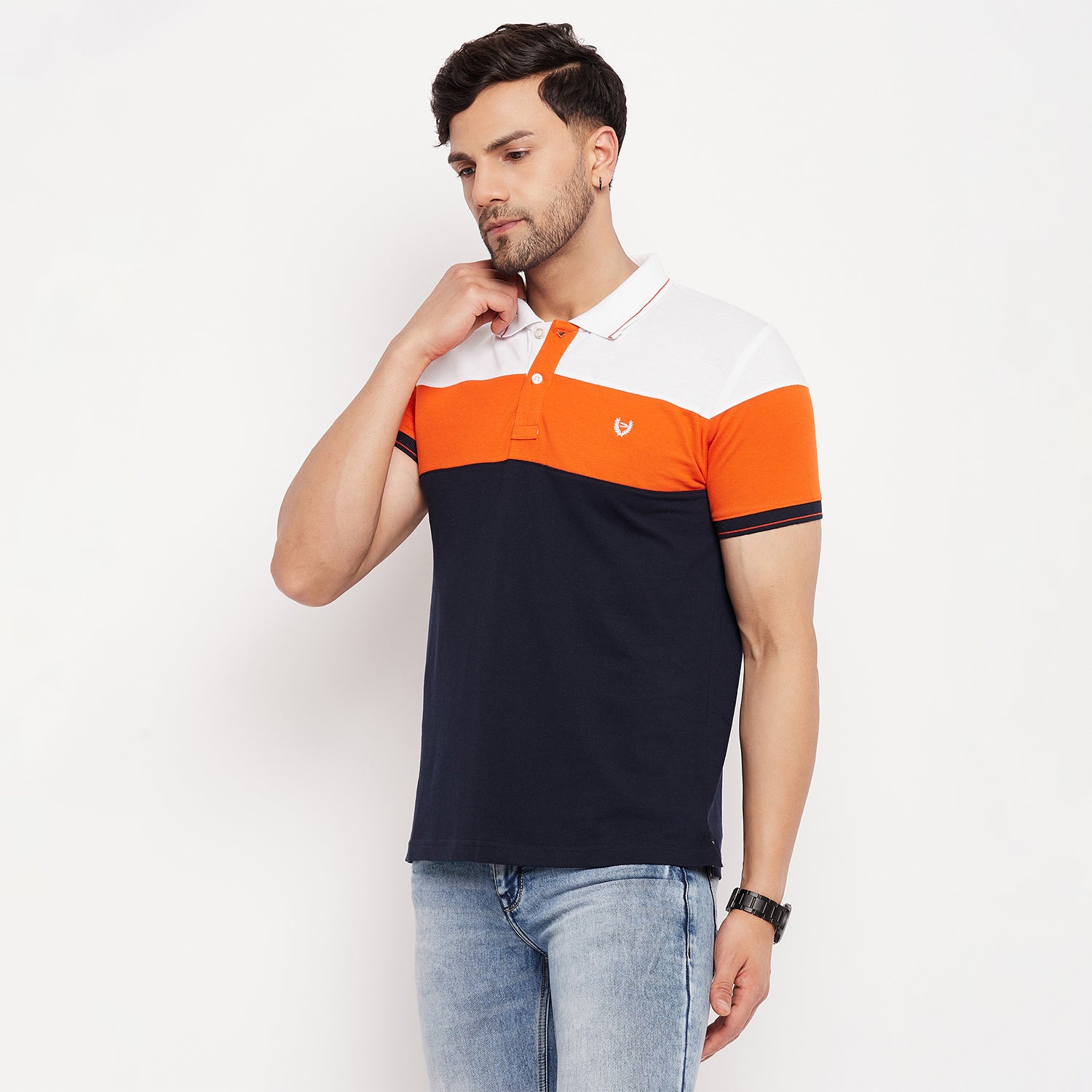 Duke Stardust Men Half Sleeve Polo Neck Cotton T-shirt (4036)