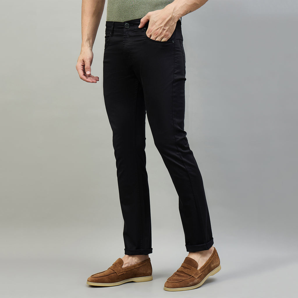 Duke Men Non-Denim Solid Casual Trouser (SDT4666R)
