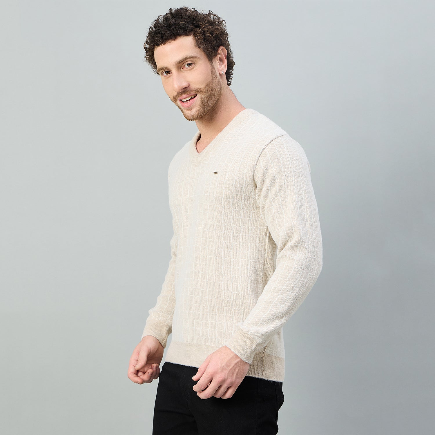 Duke Urban Men V-Neck Full Sleeve Sweater (SDS2235)