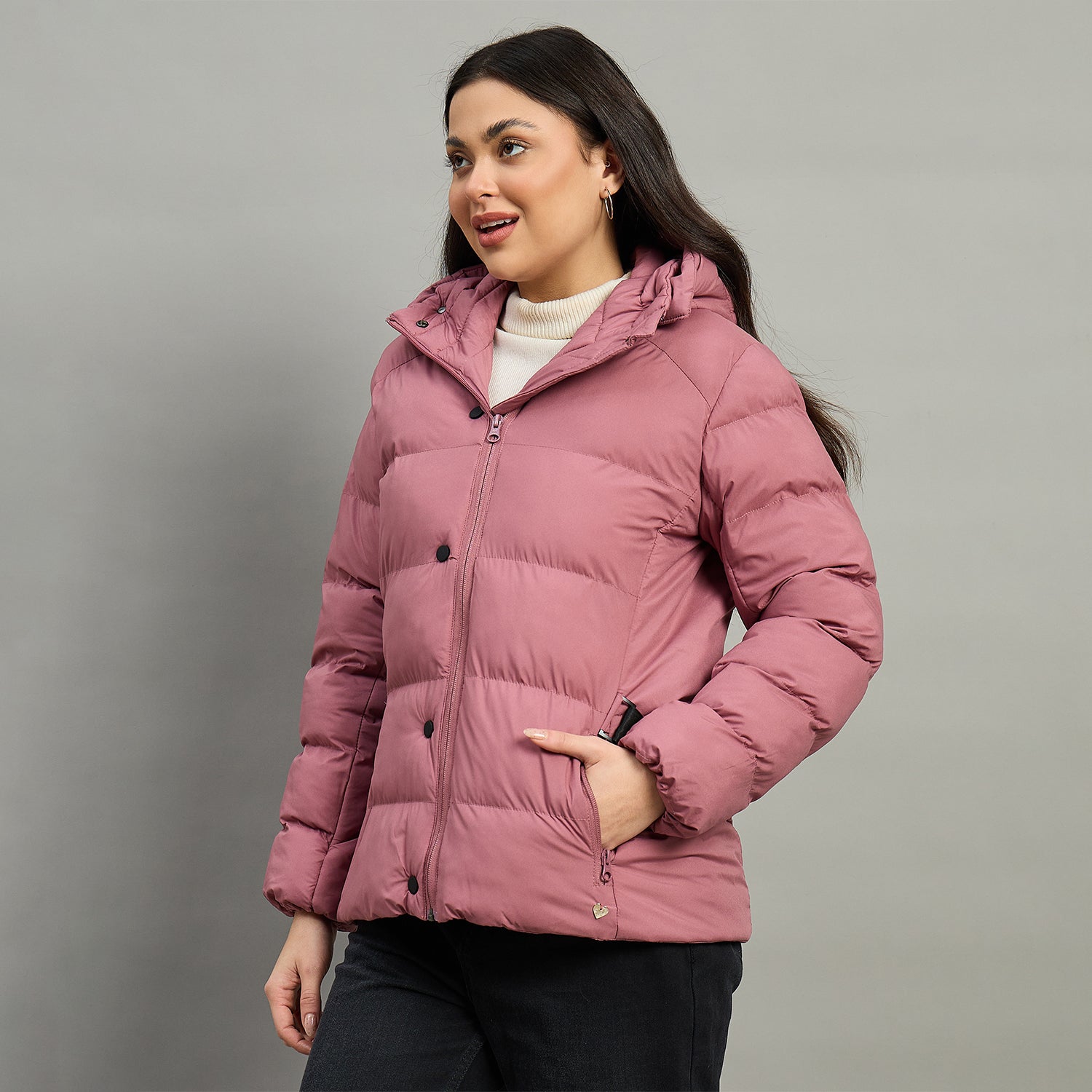 Duke Urban Women Short Style Full Sleeve Hooded Jacket (SDZ4223)
