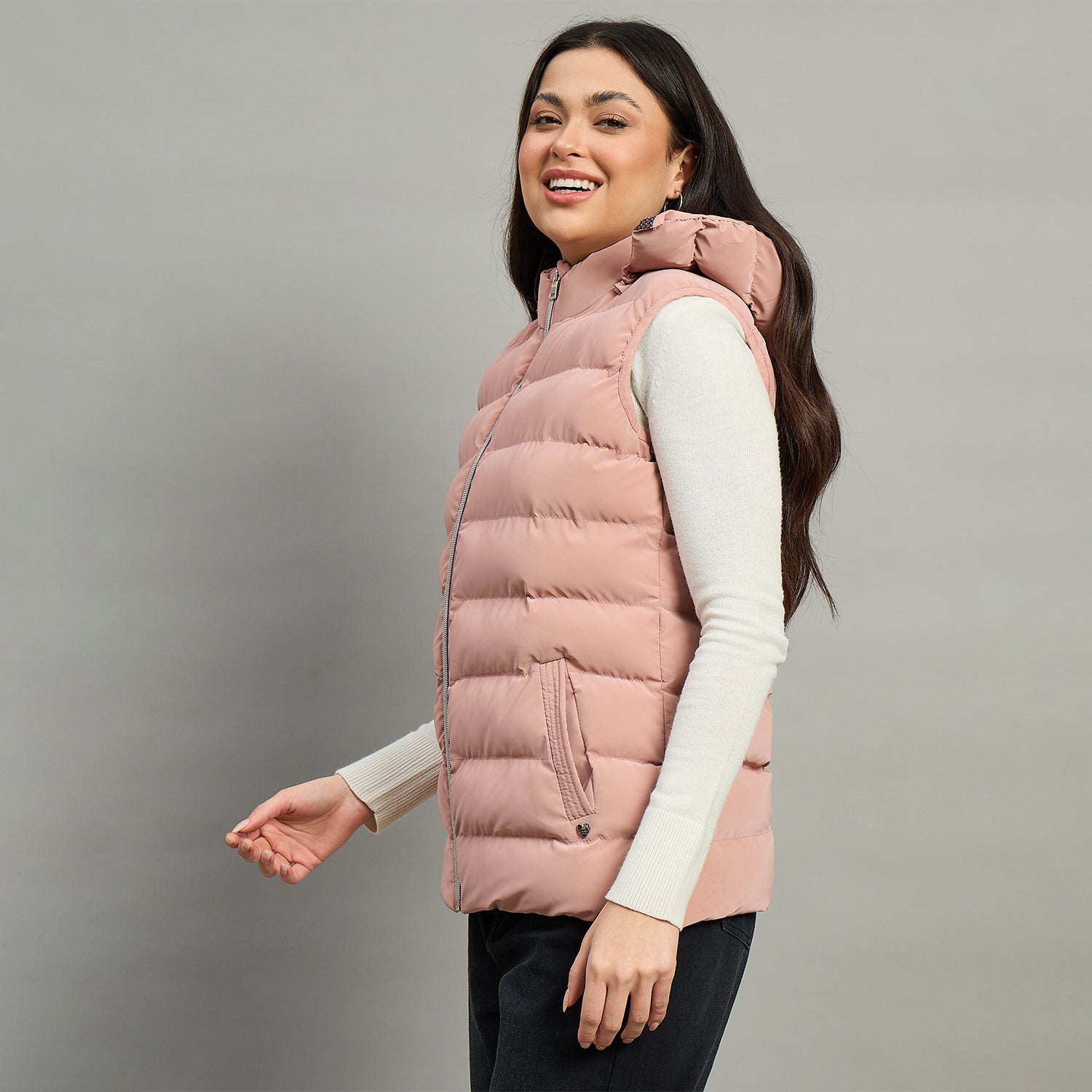 Duke Urban Women Sleeveless Hooded Jacket (SDZ4160)