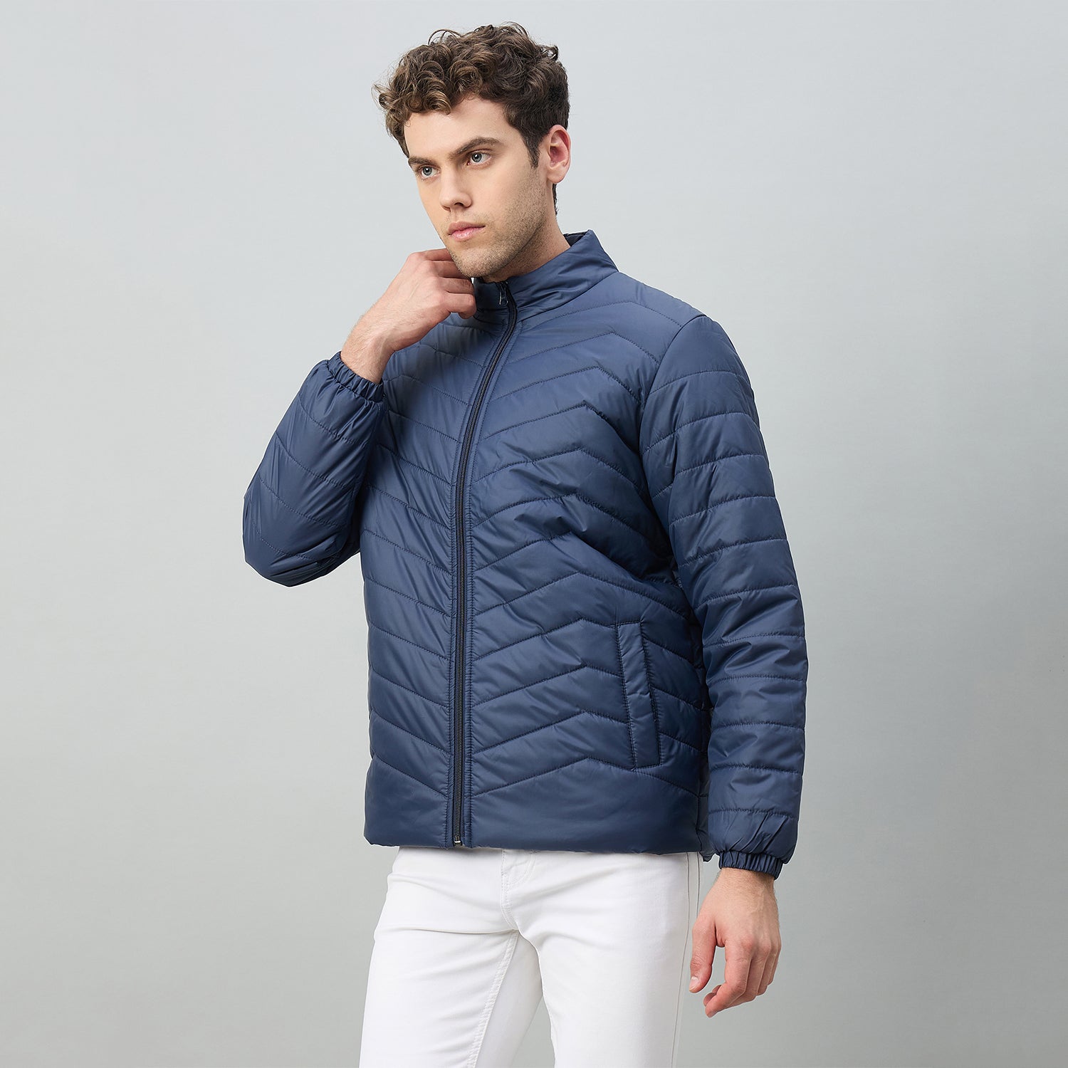 Duke Urban Men Full Sleeve Regular Puffer Jacket (OSDZ9494)