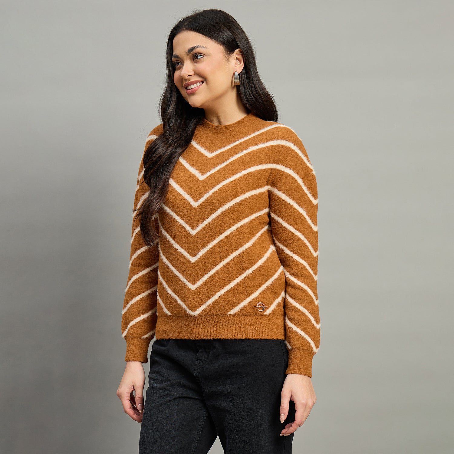 Duke Urban Women Full Sleeve Slim Fit Sweater (SDS1404)