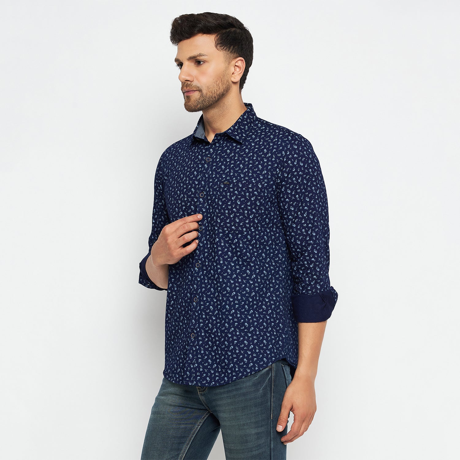 Duke Stardust Men Full Sleeve Cotton Shirts (SD7PRIAQ)