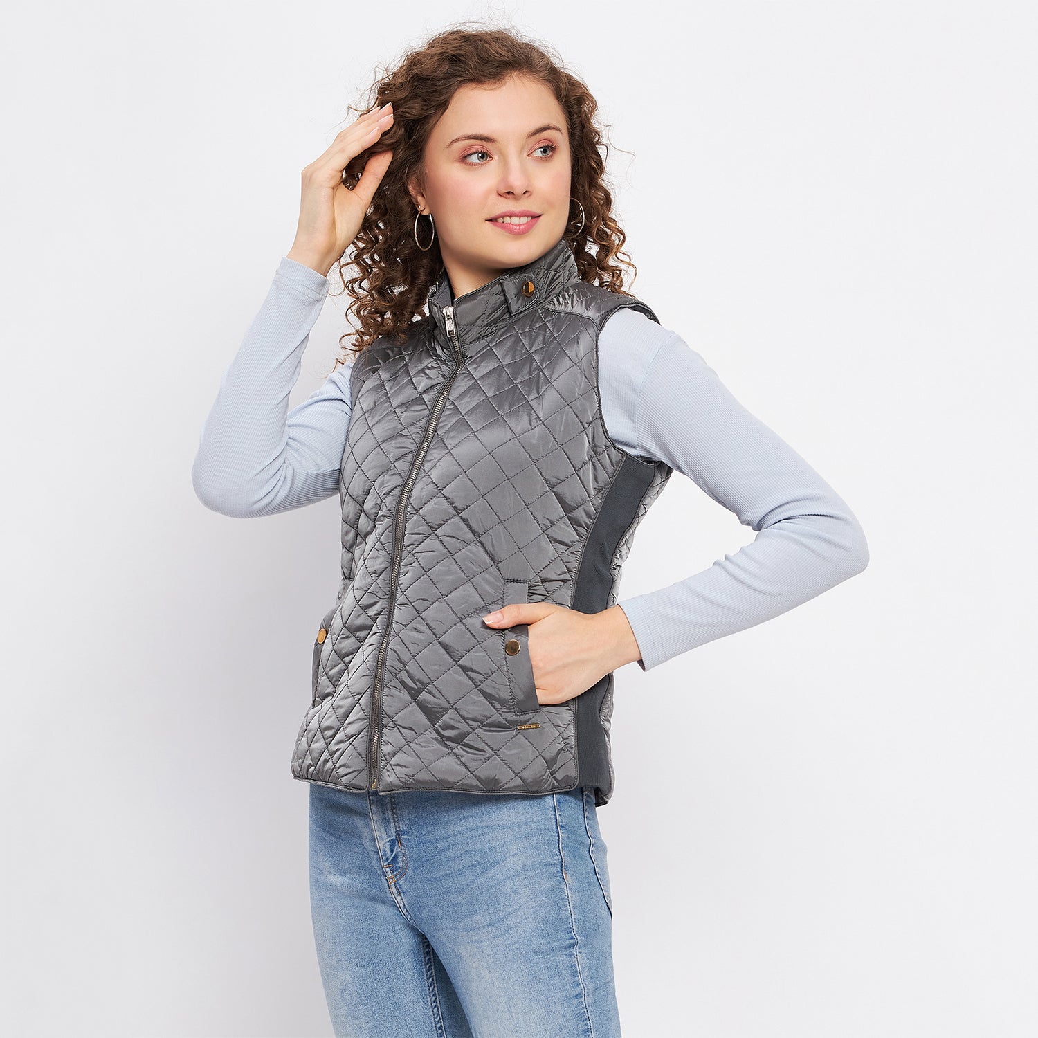 Duke Urban Women Sleeveless Jacket (SDZ6736)