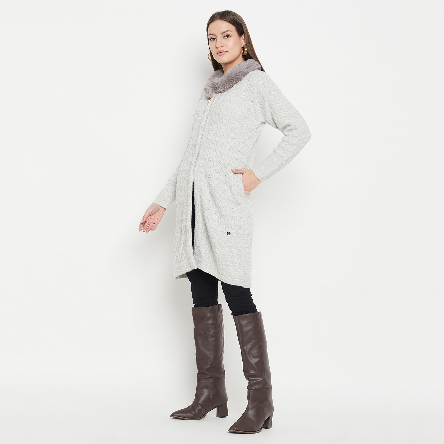 Duke Urban Women Full Sleeve Long Cardigan (SDS1201)
