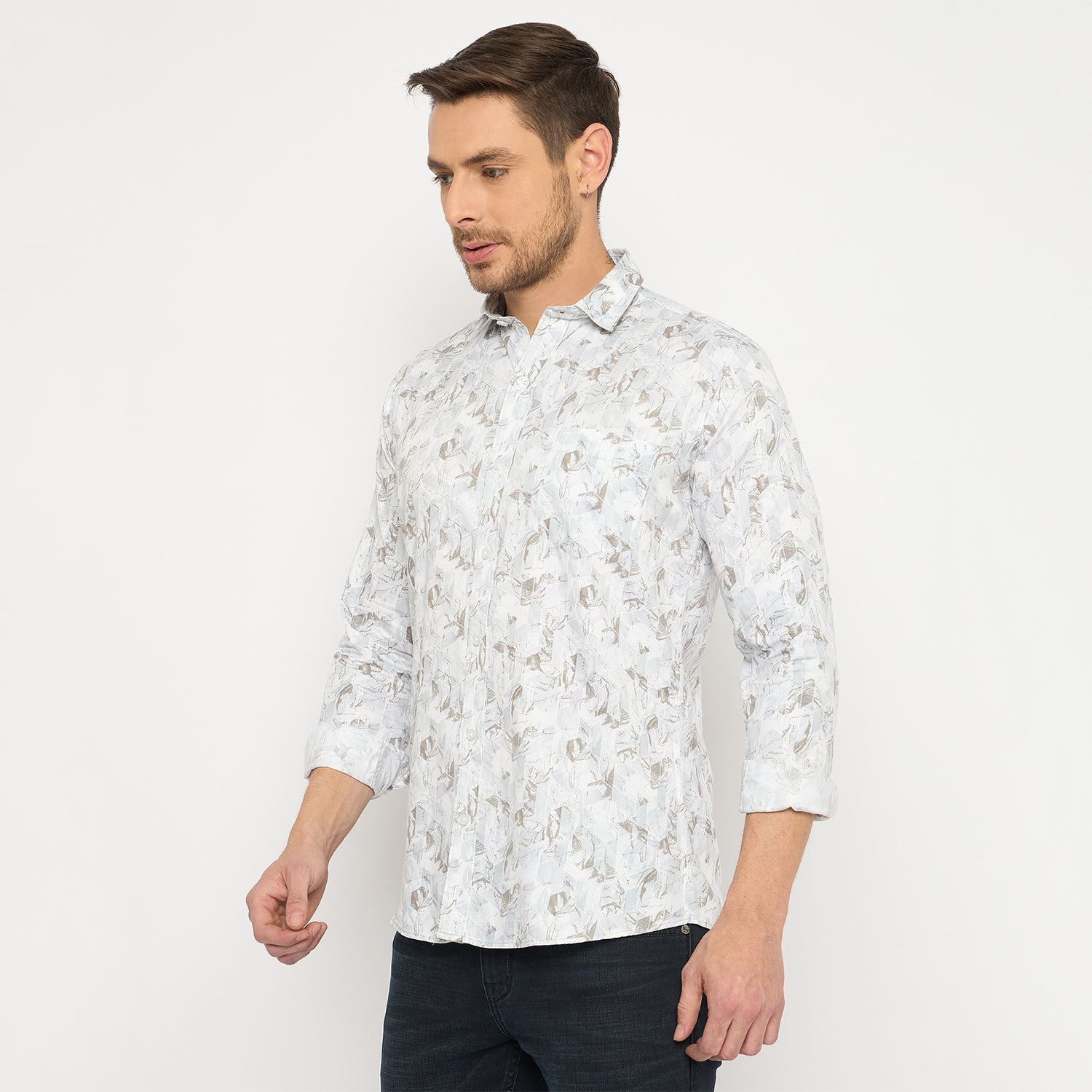 Duke Urban Men Full Sleeve Cotton Shirt (SDO8PRAR)