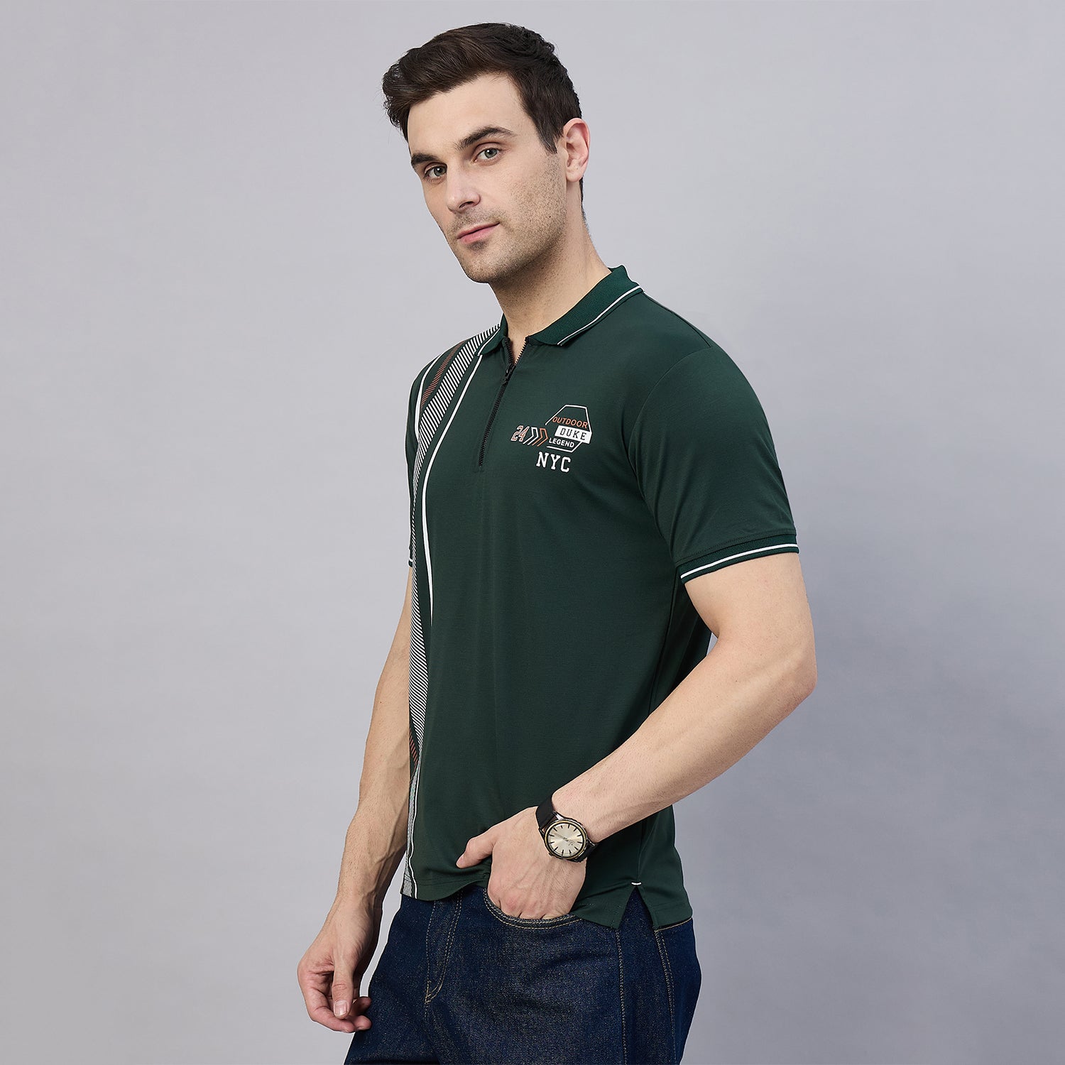 Duke Urban Men Half Sleeve Cotton Polo Tshirt (ON3168)
