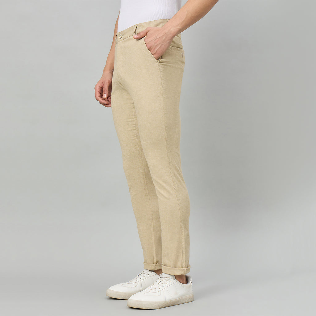 Duke Men Flatfront Narrow fit Casual Chinos Trouser (SDT4653)