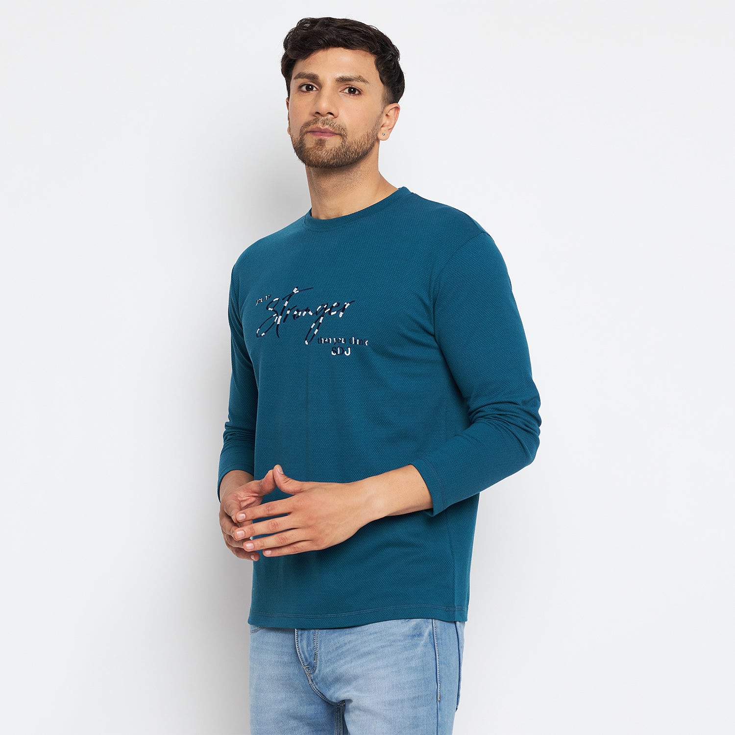 Duke Stardust Men Full Sleeve Cotton T-shirt (LF3955)