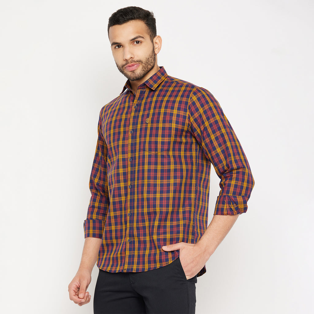 Duke Stardust Men Full Sleeve Cotton Shirt (SDO5CKOB)