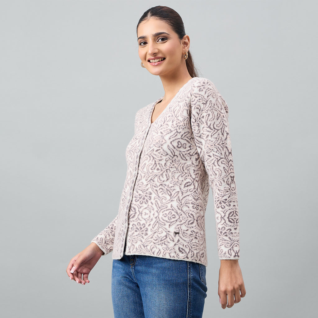 Duke Urban Women Full Sleeve Front Open Regular Cardigan (SDS1284)