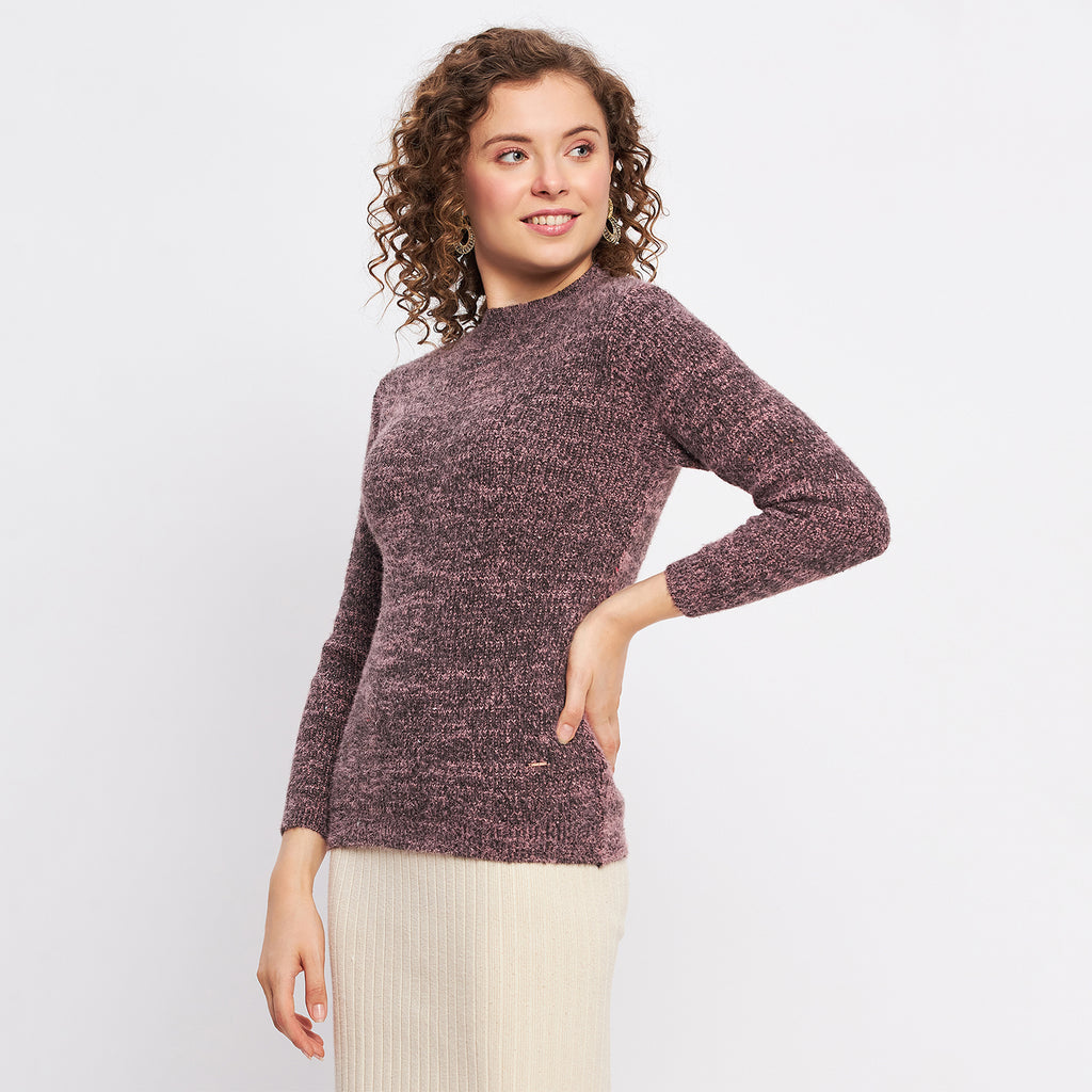 Duke Urban Women Full Sleeve Self Design Sweater (LQS9772)