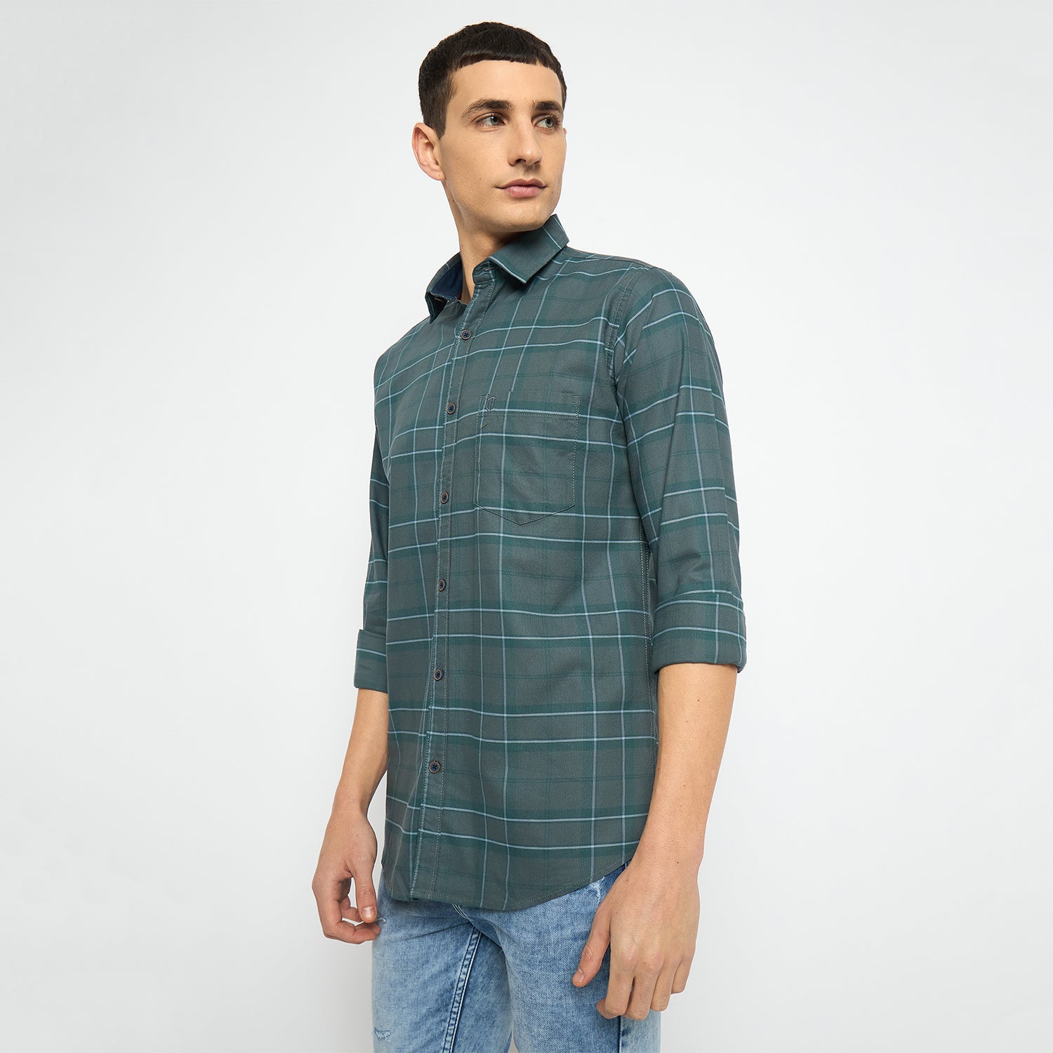 Duke Urban Men Full Sleeve Cotton Shirt (SDO5CKAT)