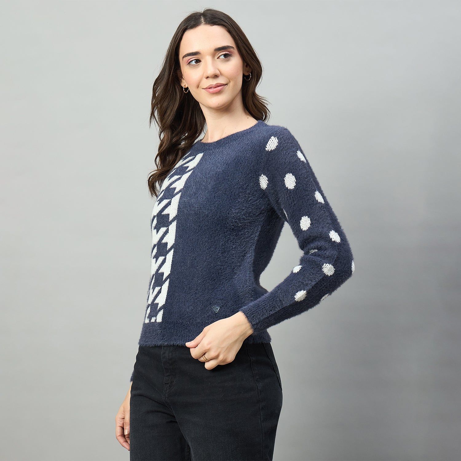 Duke Urban Women Full Sleeve Round Neck Sweater (SDS1236N)