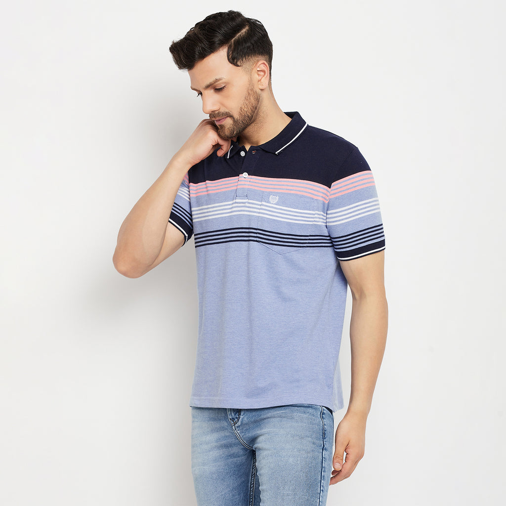 Duke Stardust Men Half Sleeve Polo Neck Cotton T-shirt (LF5722)