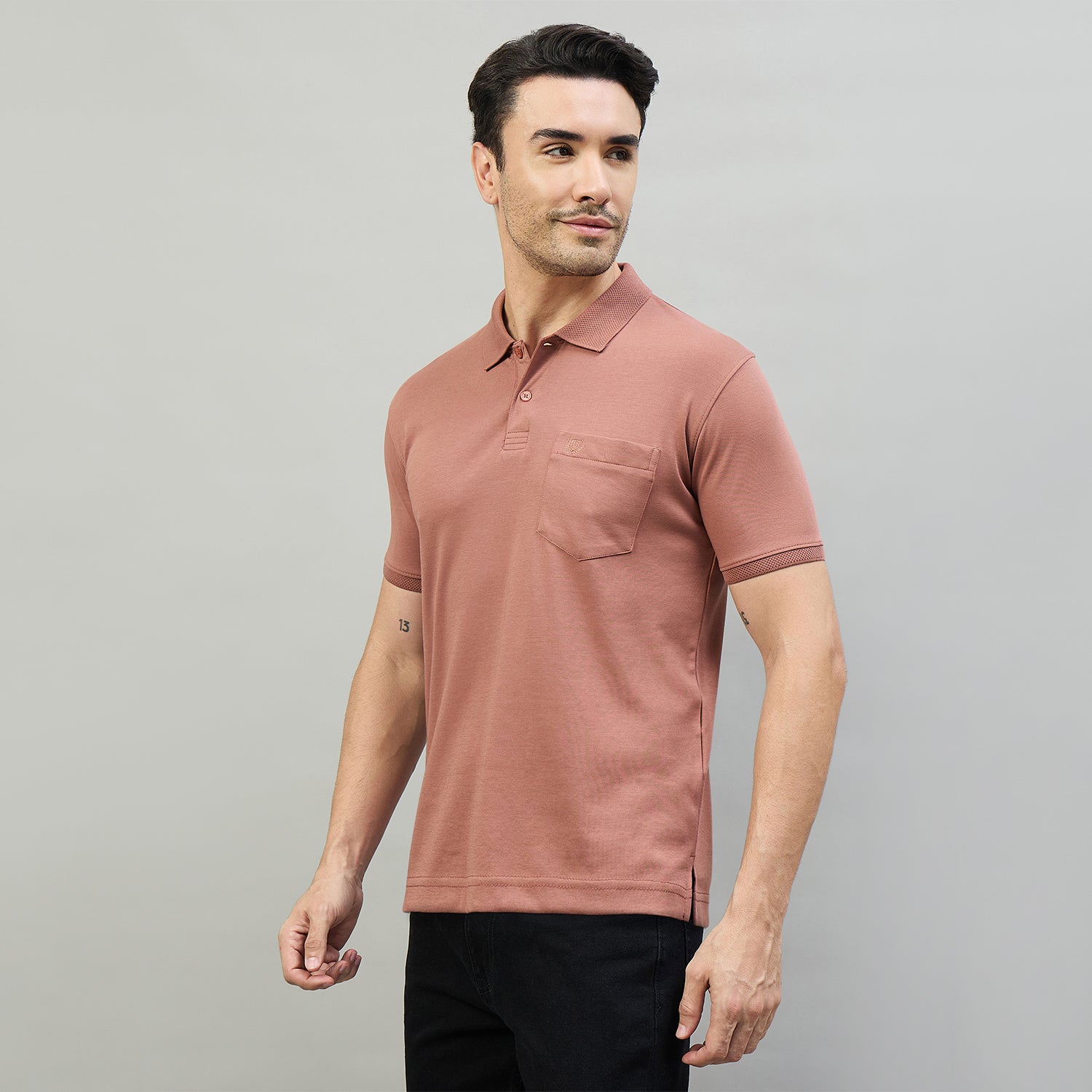 Duke Men Half Sleeve Cotton Smart Fit Casual T-shirt (SD75)