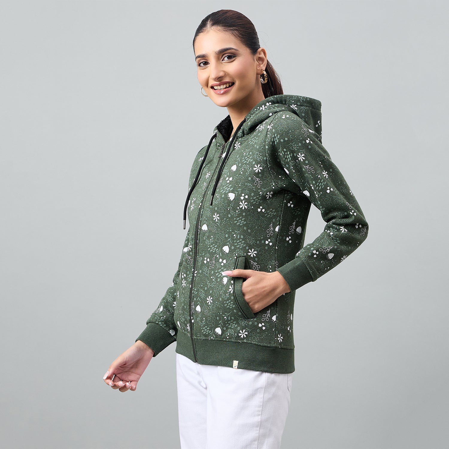 Duke Urban Women Full Sleeve Hooded Sweatshirt (LFX942)