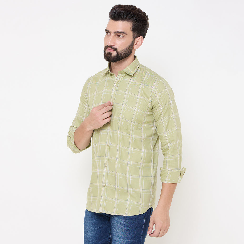Duke Stardust Men Full Sleeve Cotton Shirt (SDO6CKOB)