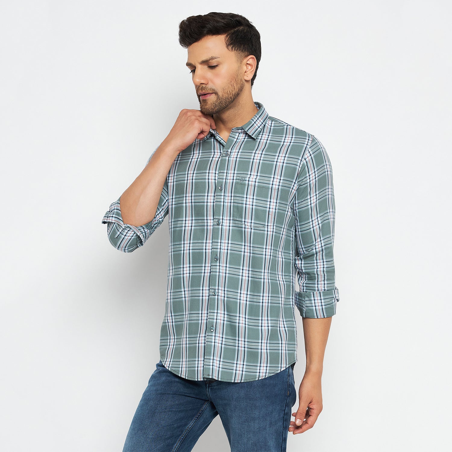 Duke Stardust Men Full Sleeve Cotton Shirts (SD7CKTOQ)