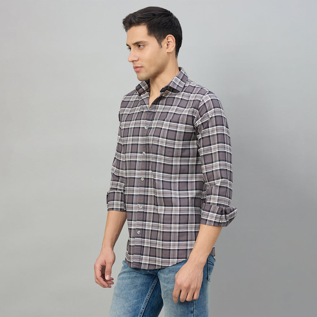 Duke Men Slim Fit Full Sleeve Oxford Cotton Shirt (SDO5CKCZ)