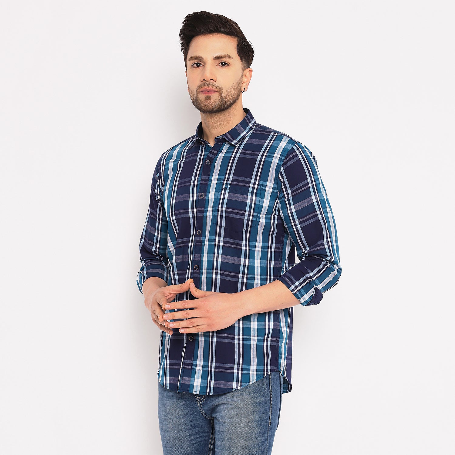 Duke Urban Men Full Sleeve Cotton Shirt (SD5CKR)