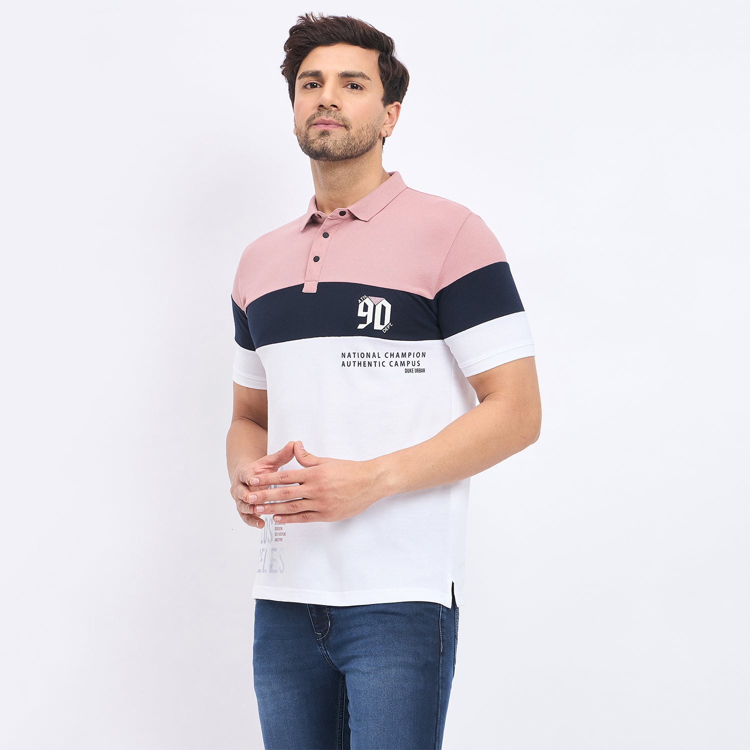 Duke Stardust Men Half Sleeve Cotton T-shirt (LF7173)