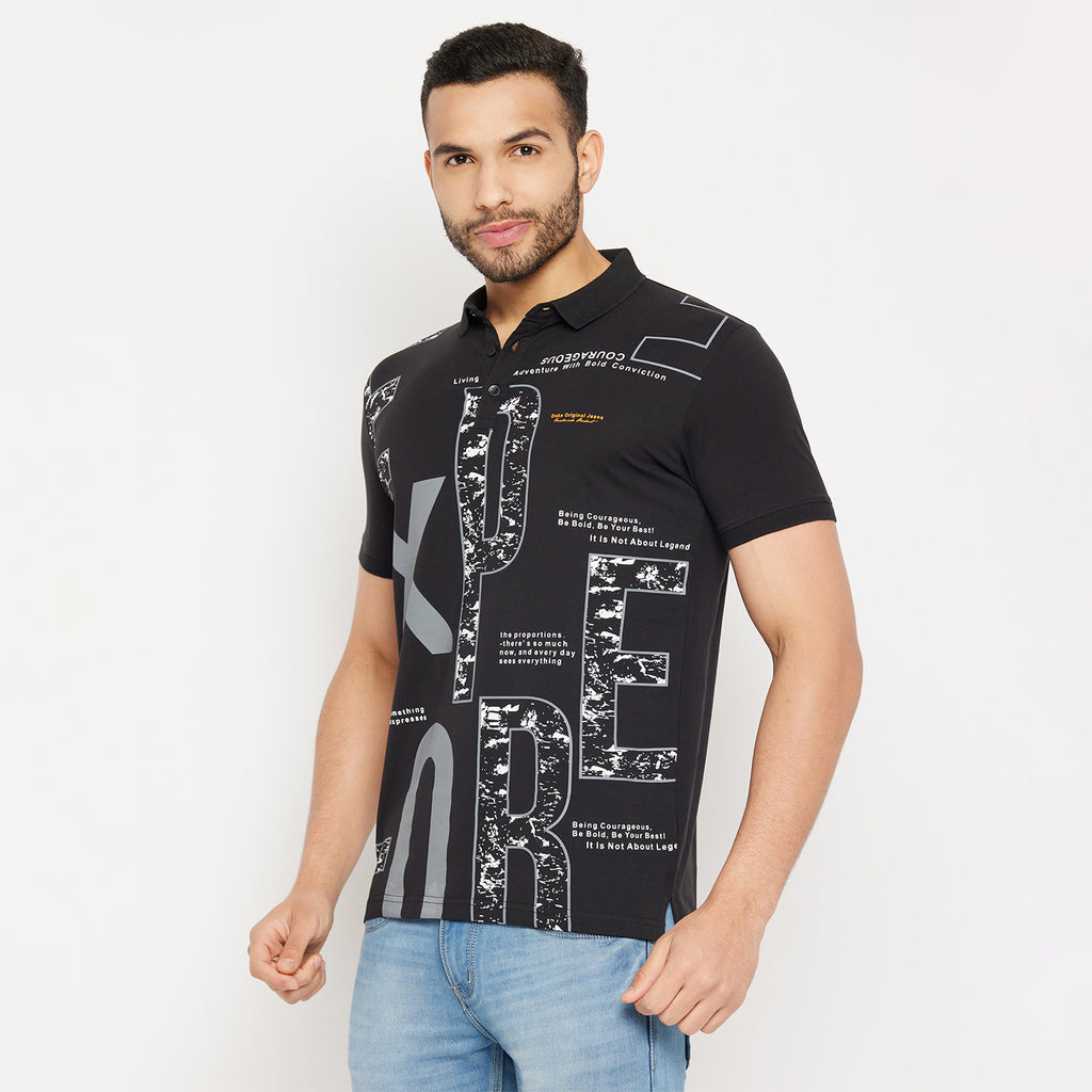Duke Stardust Men Half Sleeve Polo Neck Cotton T-shirt (4388)