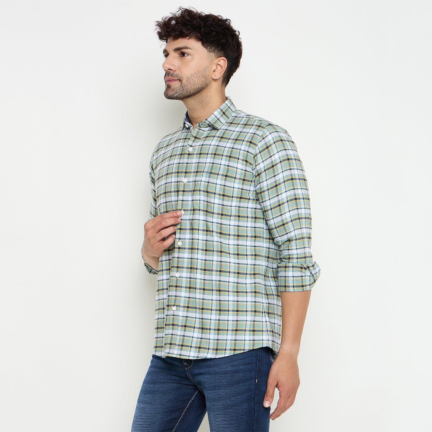 Duke Urban Men Full Sleeve Cotton Shirt (SDO8CKI)
